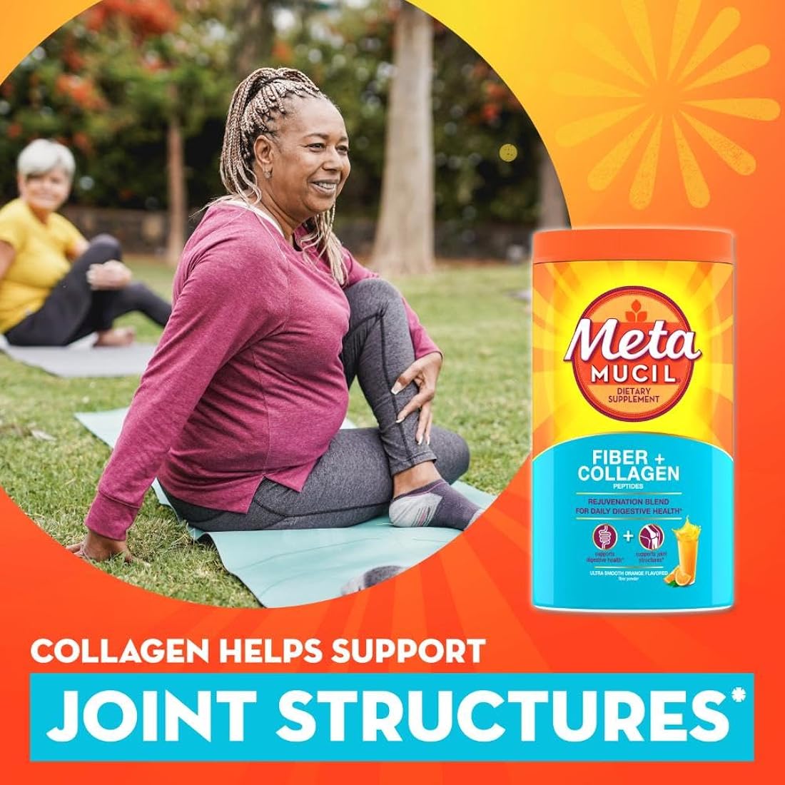 Polvo de cáscara de psyllium a base de plantas Metamucil