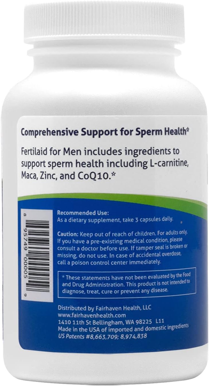 Suplemento FertilAid masculina y vitamina prenatal