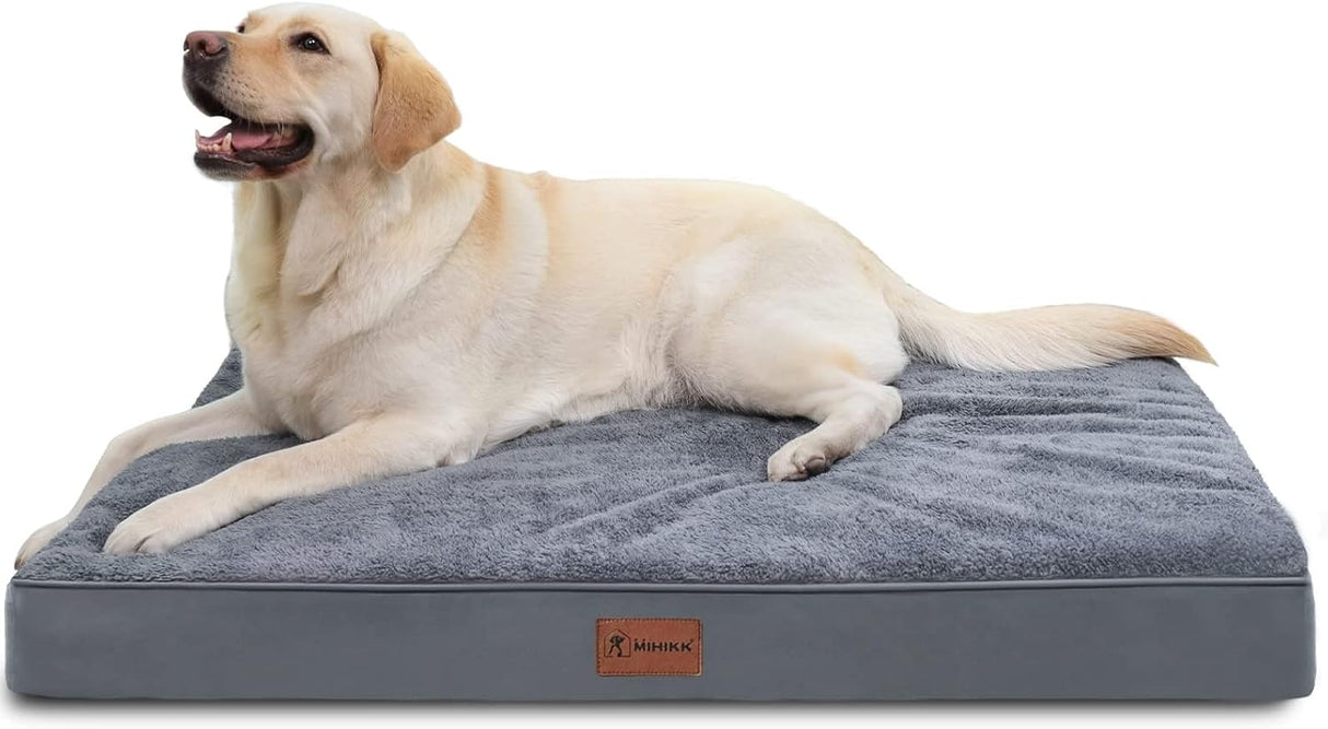 Cama ortopédica para perros MIHIKK, espuma de huevo 42x29 pulgadas