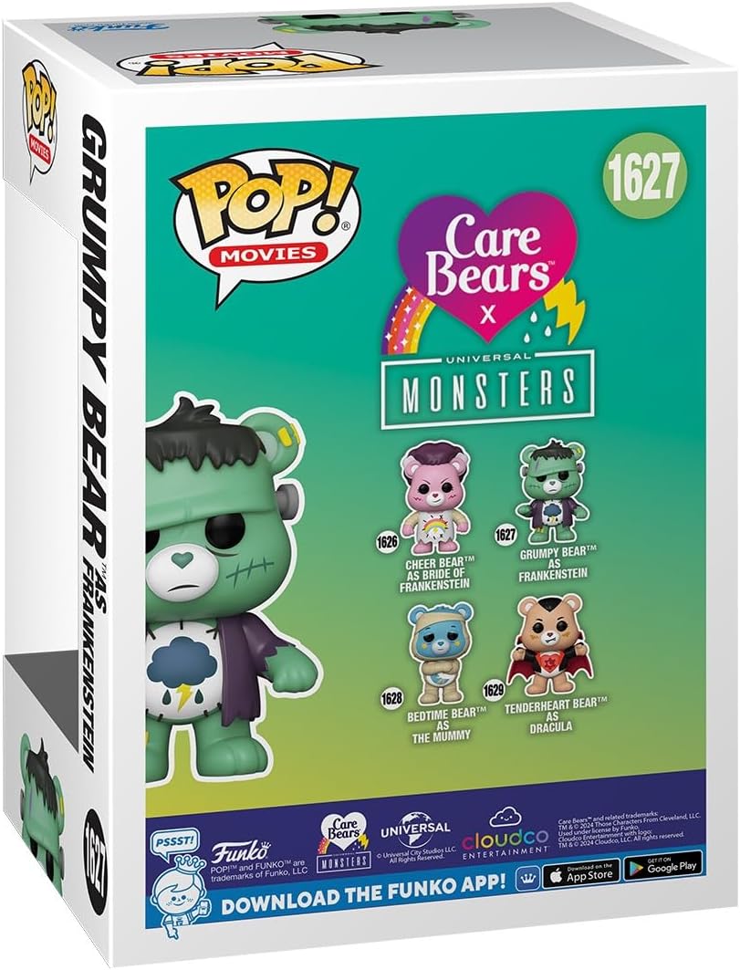 Funko Pop: Universal Monsters x Care Bears - Grumpy Bear Frankenstein