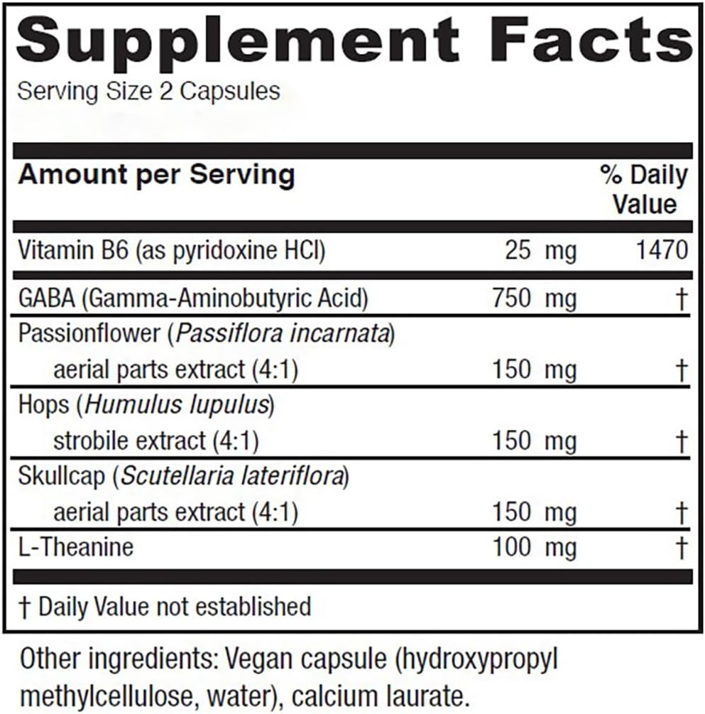 Suplemento Vitanica, GABA Facilidad Apoyo Calmante Vegano