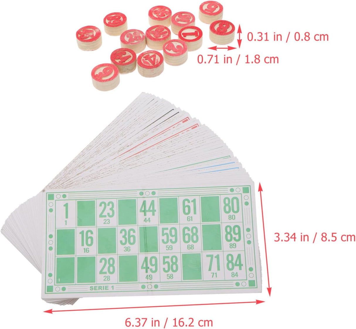 Juego de Bingo Toyvian, Set de Viaje, Fichas y Tableros