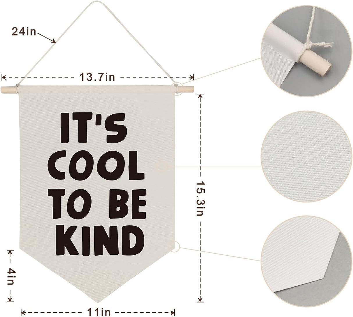 Bandera Decorativa Infantil: Es Genial Ser Amable