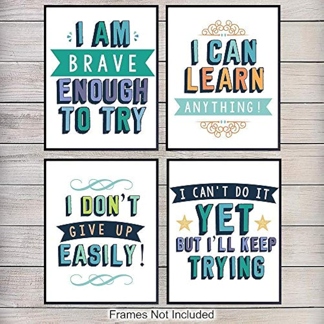 Decoración para el hogar 8x10 sin marco set de 4