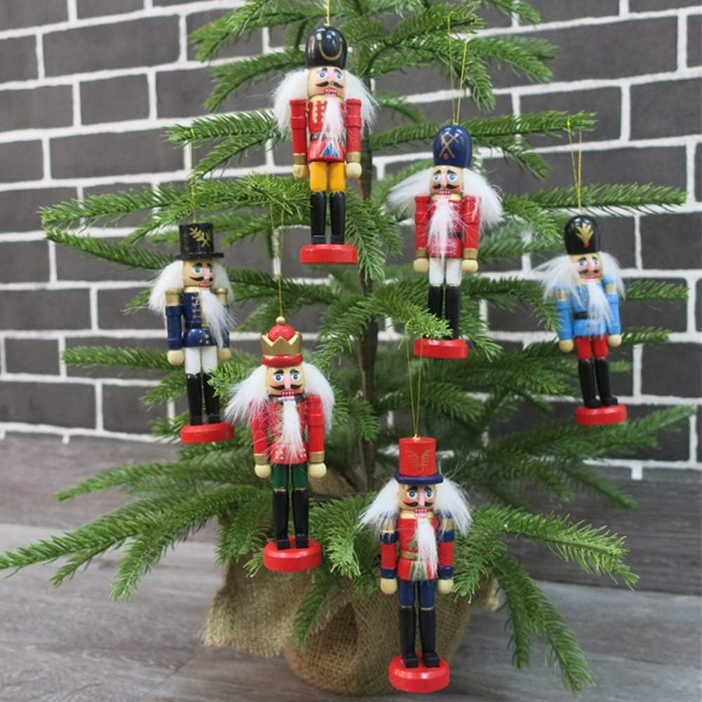 Adornos de Navidad Nutcracker BlueSpace, set de 5 para árbol