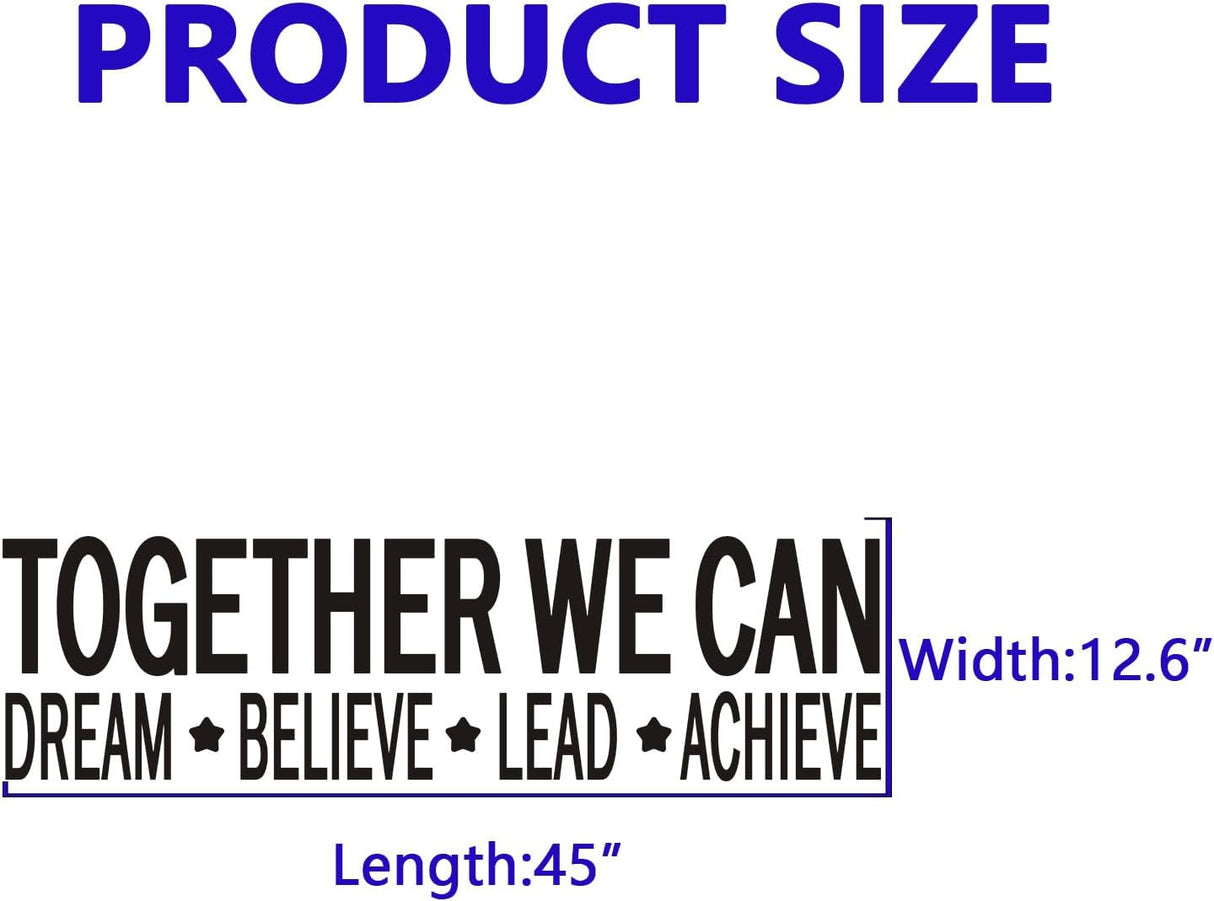 Vinilos Motivacionales VODOE para Oficina, Citas Inspiradoras 45x12.6