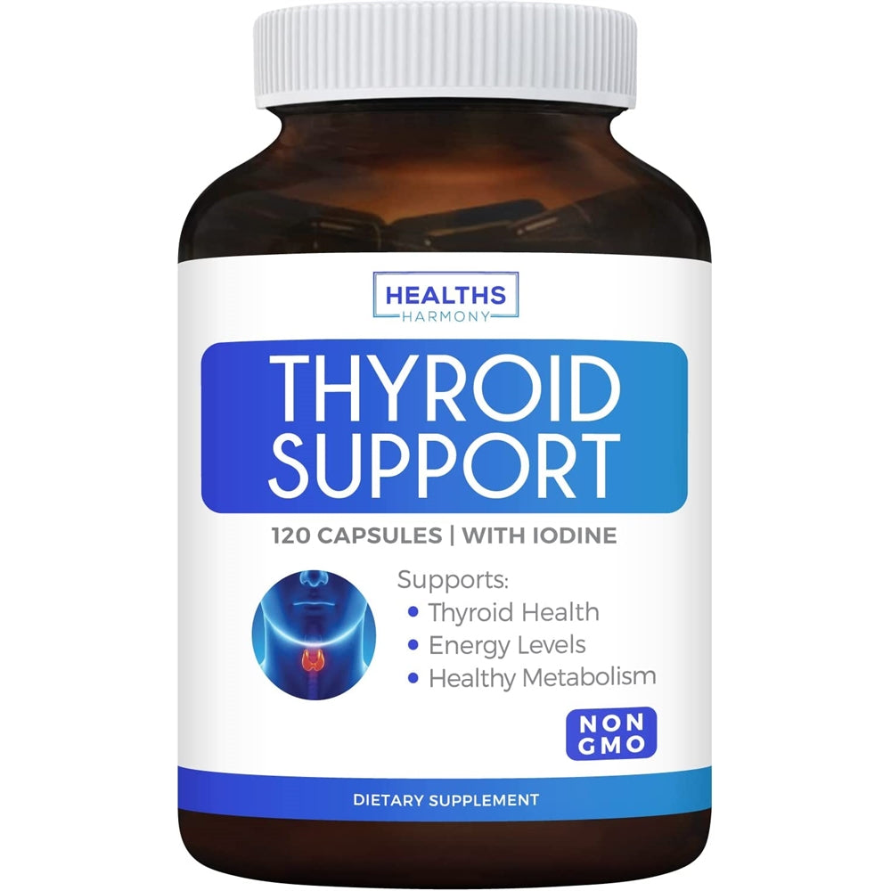 Suplementos Apoyo a la tiroides con yodo 120 cápsulas