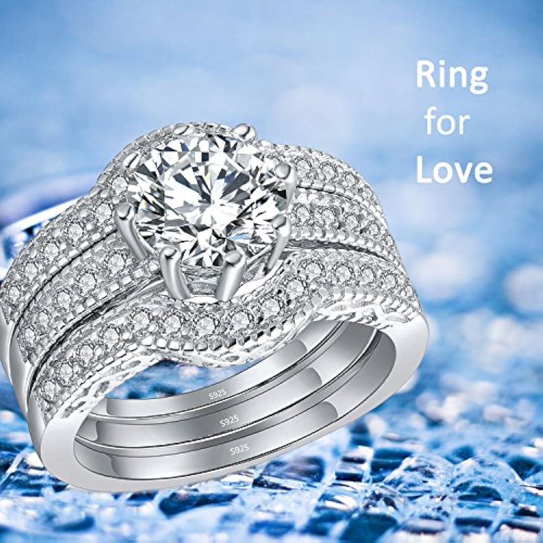 Mabella joyas de 2,50 quilates corona