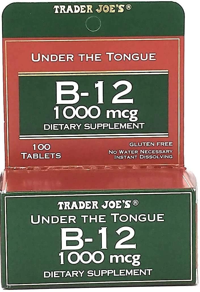 Suplemento B-12 1000 mcg Trader Joe's, 100 tabletas