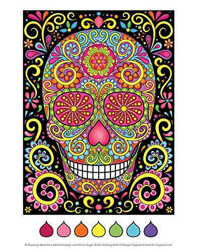 Libro de colorear de calaveras de azúcar