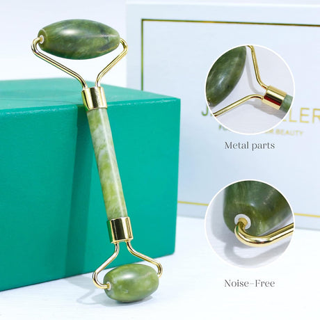 Juego de rodillos de jade y Gua Sha para belleza facial