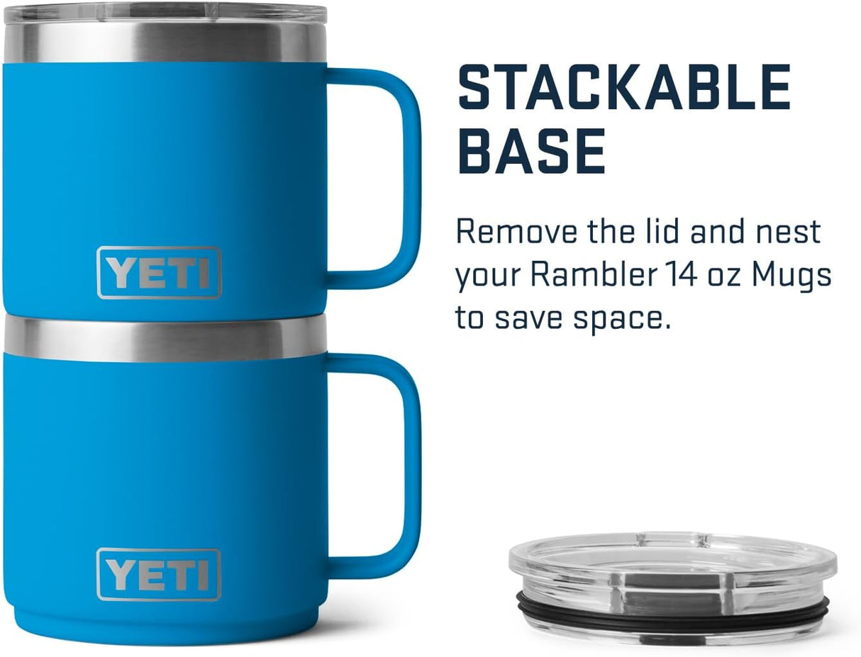Taza Apilable YETI 14 oz, Acero Inoxidable, Azul, MagSlider