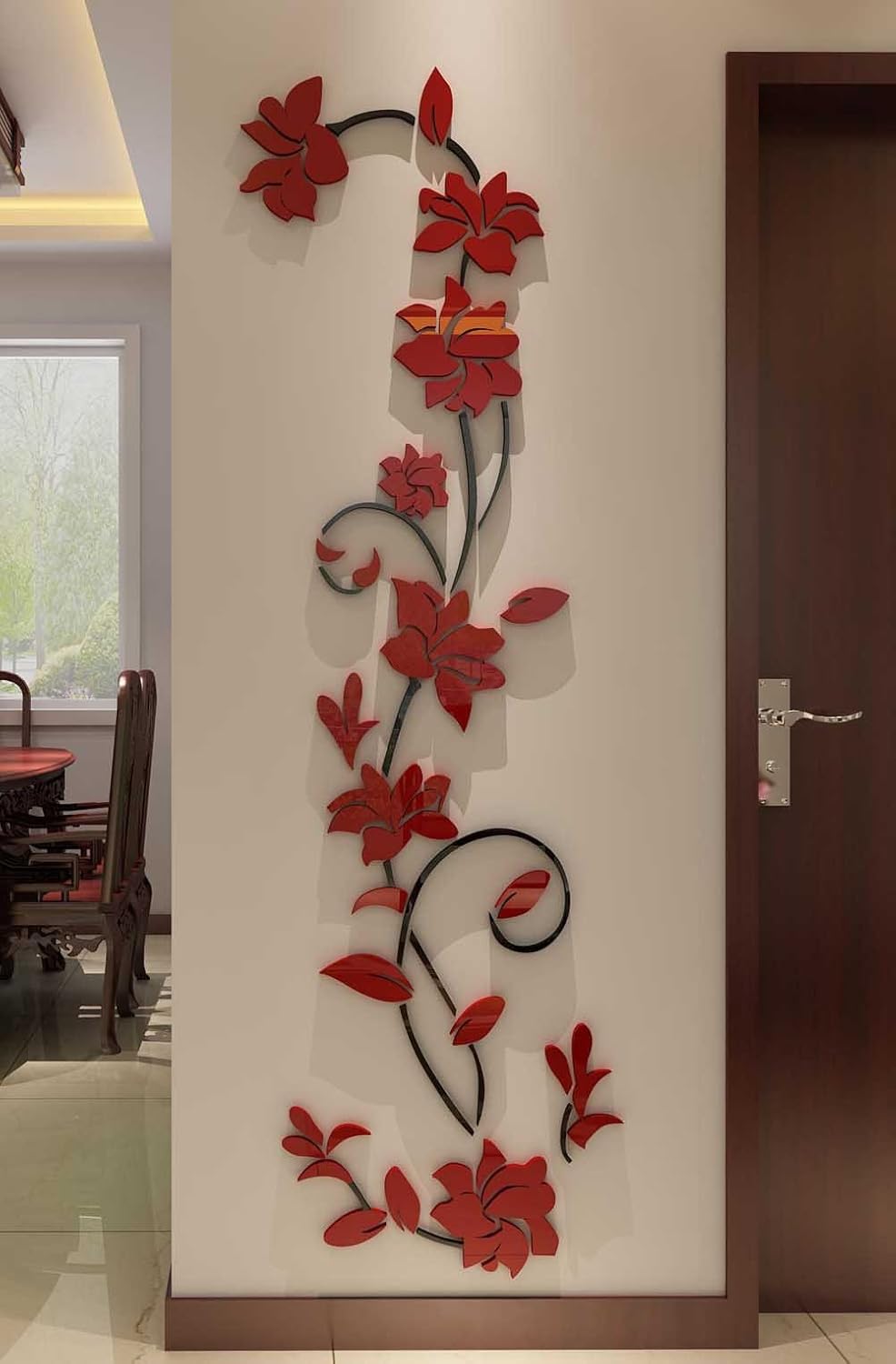 Murales 3D de Ratan, decorativos, 70x22 pulgadas, Originalidad