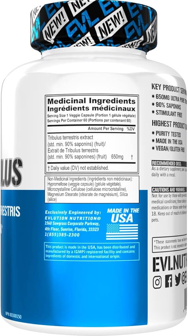 Suplementos Tribulus Terrestris Puro vigorizante Fuerza