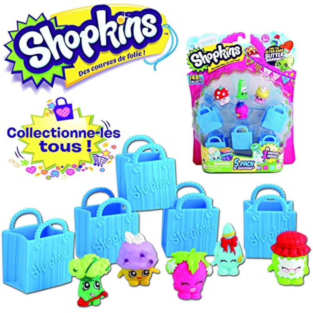 Shopkins Temporada 1 (paquete de 5) (estilos pueden variar)