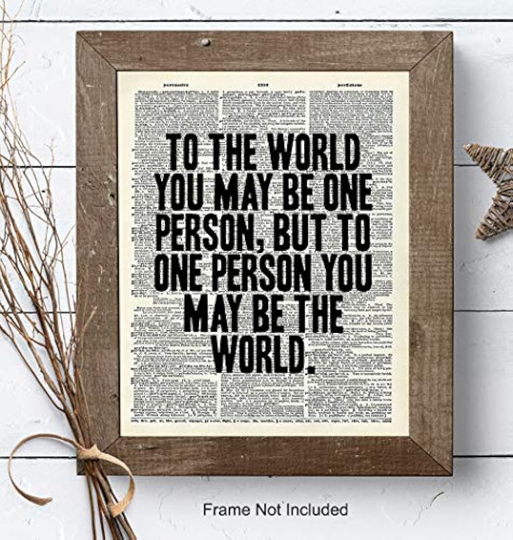 cartel decorativo de diccionario de citas sin marco