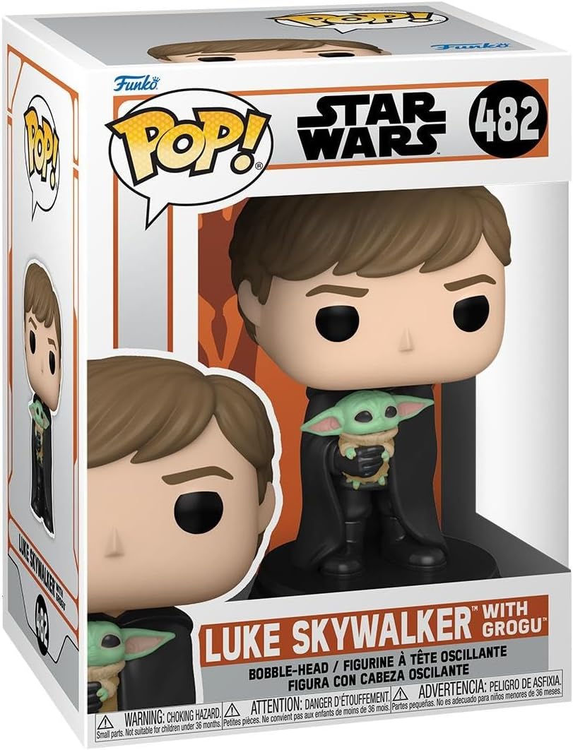 Funko Pop! Star Wars: Luke Skywalker con Grogu - The Mandalorian