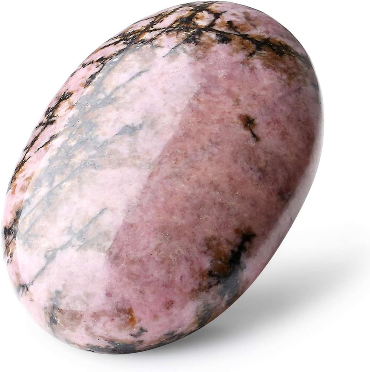 Piedra de palma de Rodonita 2.4" - Efectos calmantes y sanación