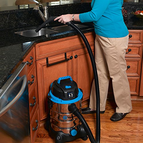 Vacmaster 6 galones, 3 HP pico, acero inoxidable