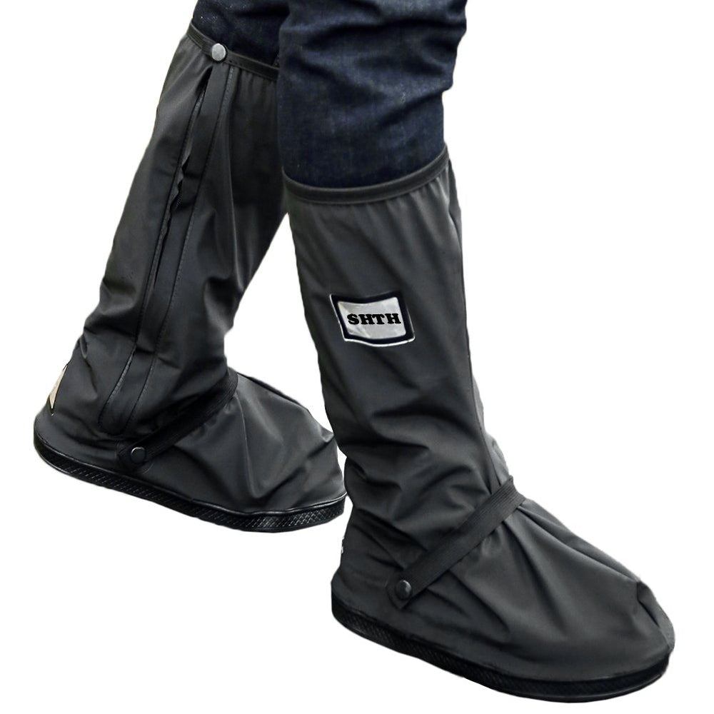 USHTH Funda impermeable negra para botas de lluvia