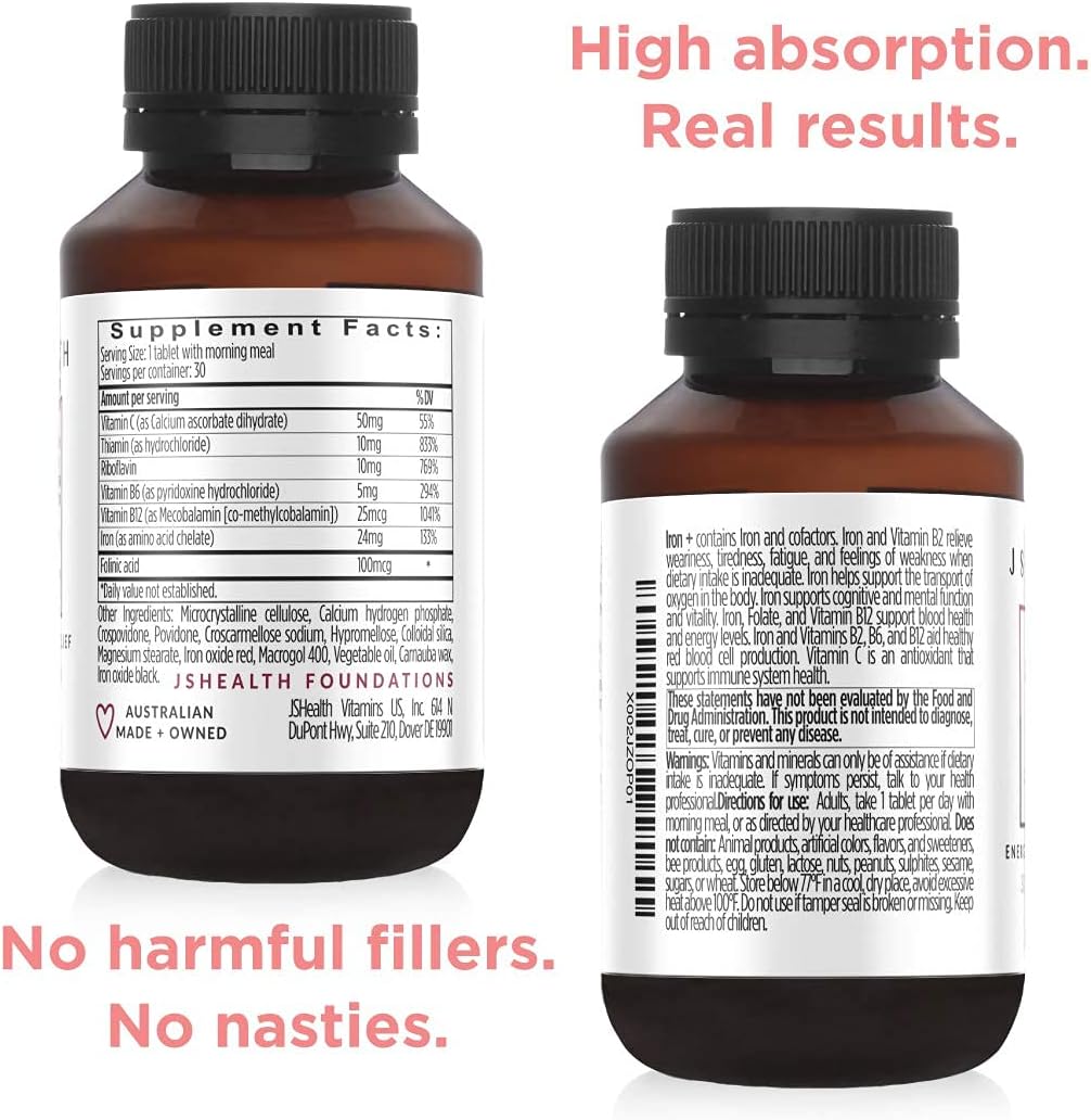 Suplementos Vitaminas Iron+ Suplemento para apoyo energético