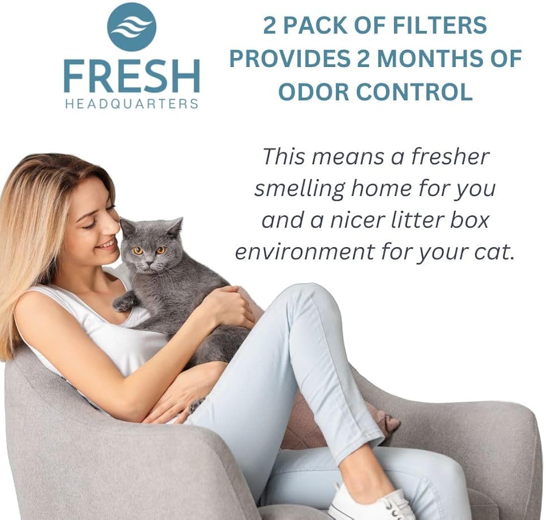 2 filtros de repuesto para arenero de gatos FRESH HEADQUARTERS