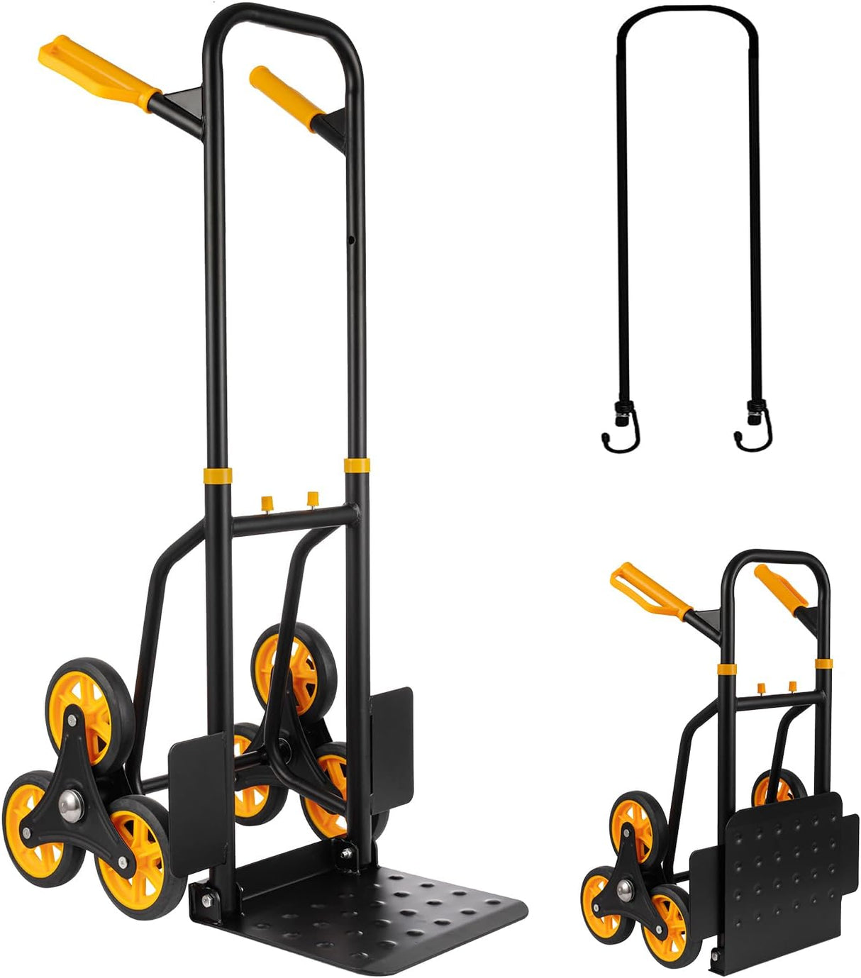Carretilla de Escalera, 2 en 1, 350 lbs, 6 Ruedas, Modelo X123