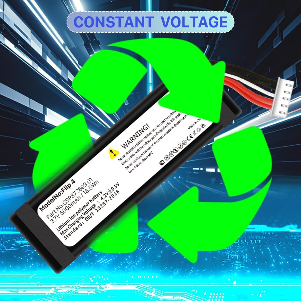 Batería WAVYPO 5000mAh para JBL Flip 4 GSP872693 01