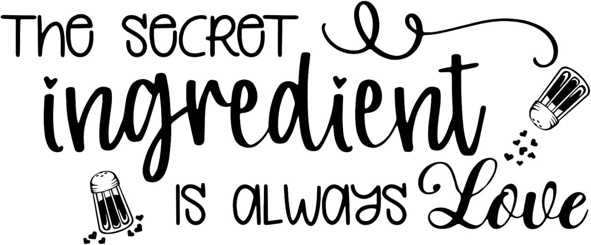 Vinilo Decorativo de Cocina El Ingrediente Secreto es Amor
