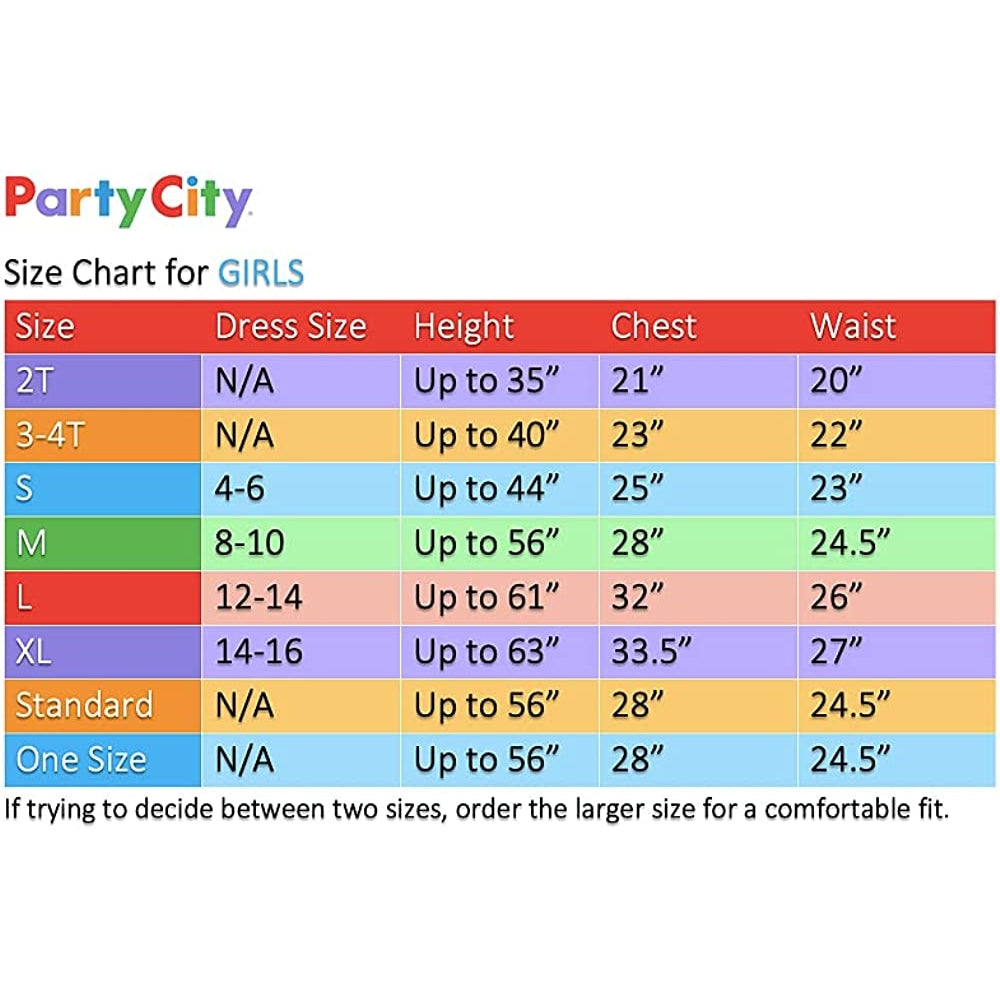 Disfraces para niñas con capucha talla XL