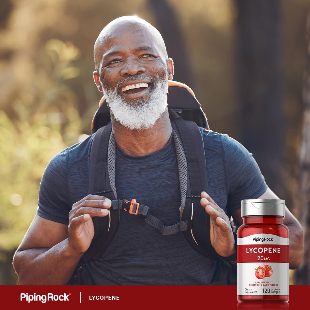 Suplemento de licopeno 20 mg 120 cáp Carotenoide sin gluten