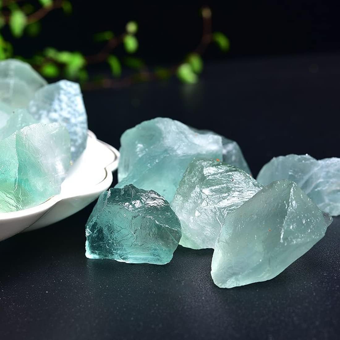 Cristales de Fluorita Crudos, Sanación y Decoración