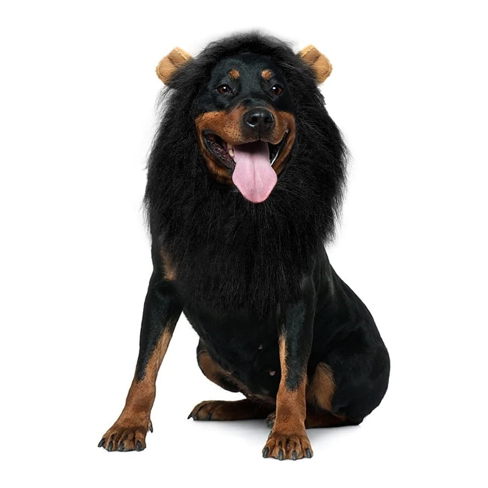 Disfraces de melena de león ajustable para mascotas talla XL