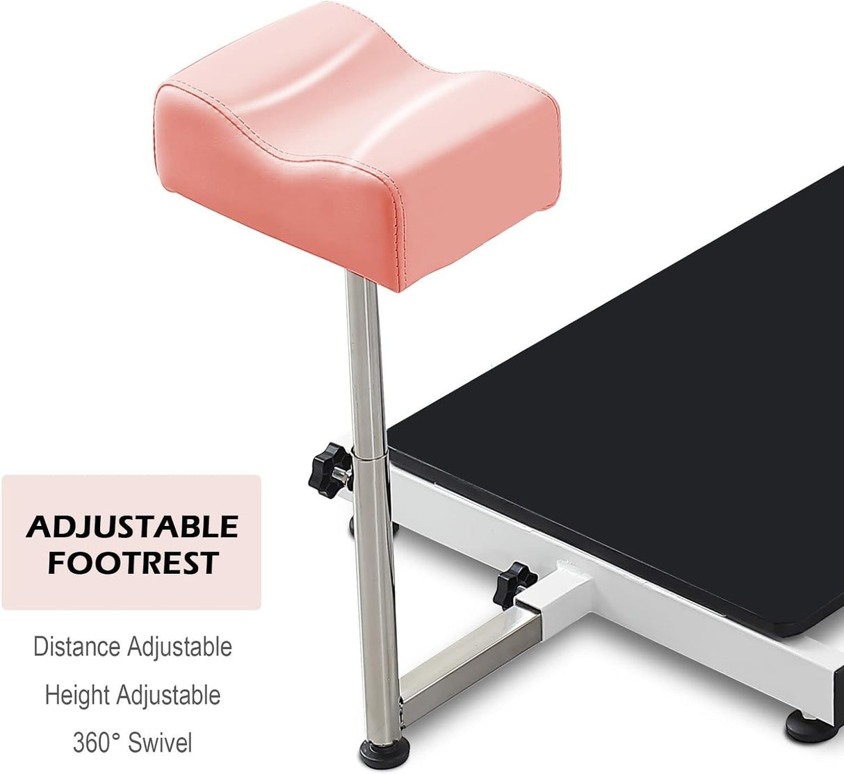 OKAKOPA Estación de pedicura portátil reclinabl para pies, reposacabezas