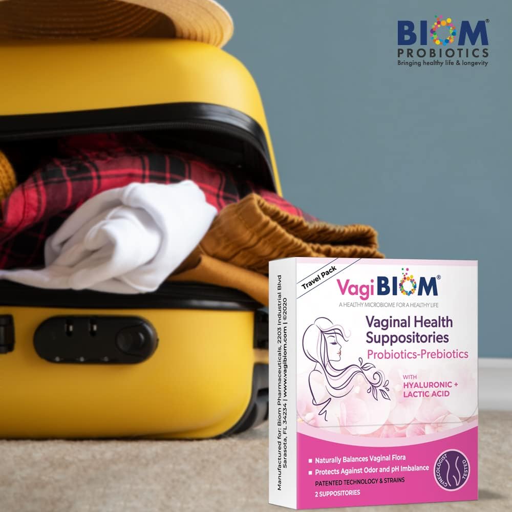 Probioitc Suppository Práctico paquete de viaje con 2 unidad