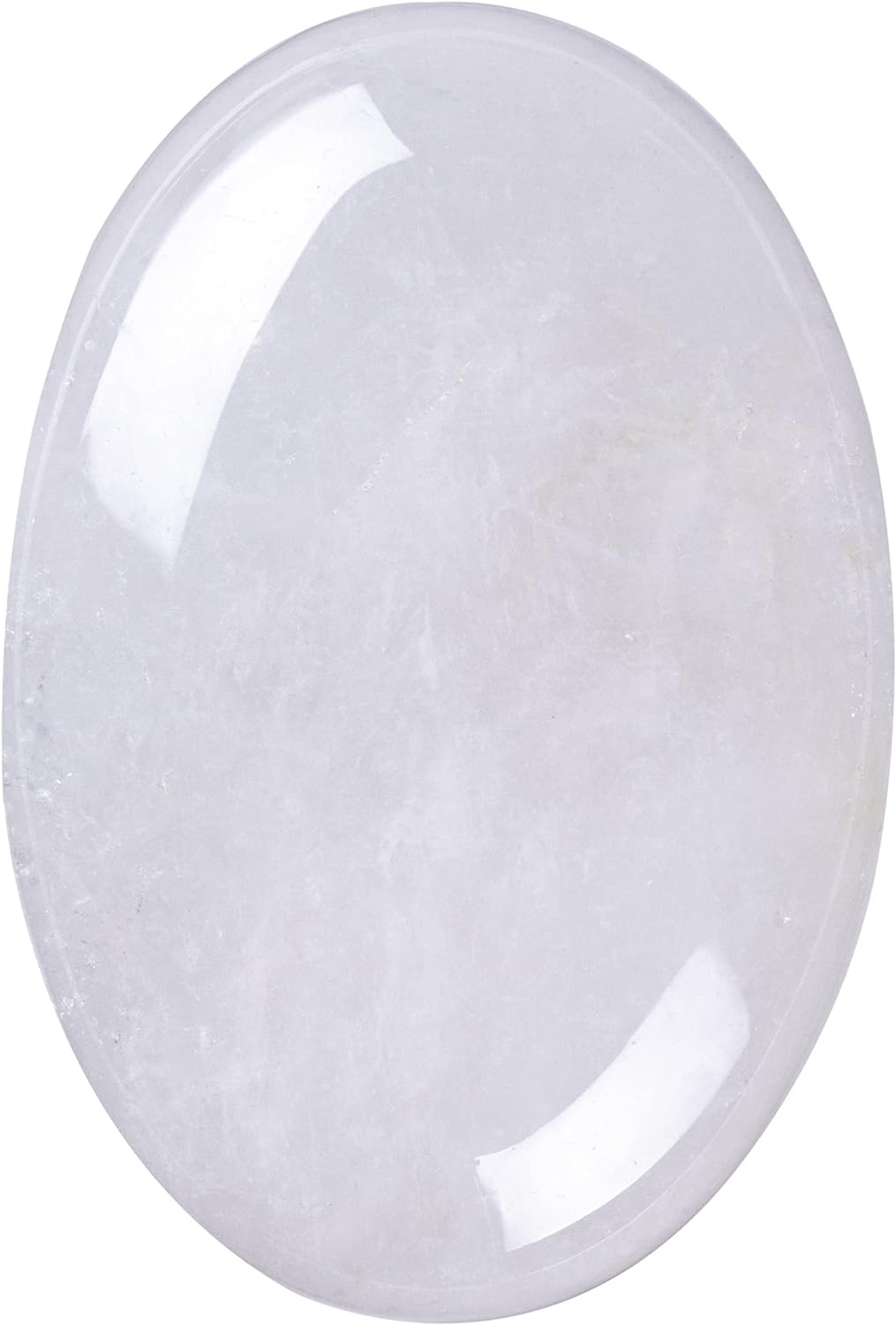 Piedra de Cuarzo Claro - Cristal Pulido Ovalado para Sanación