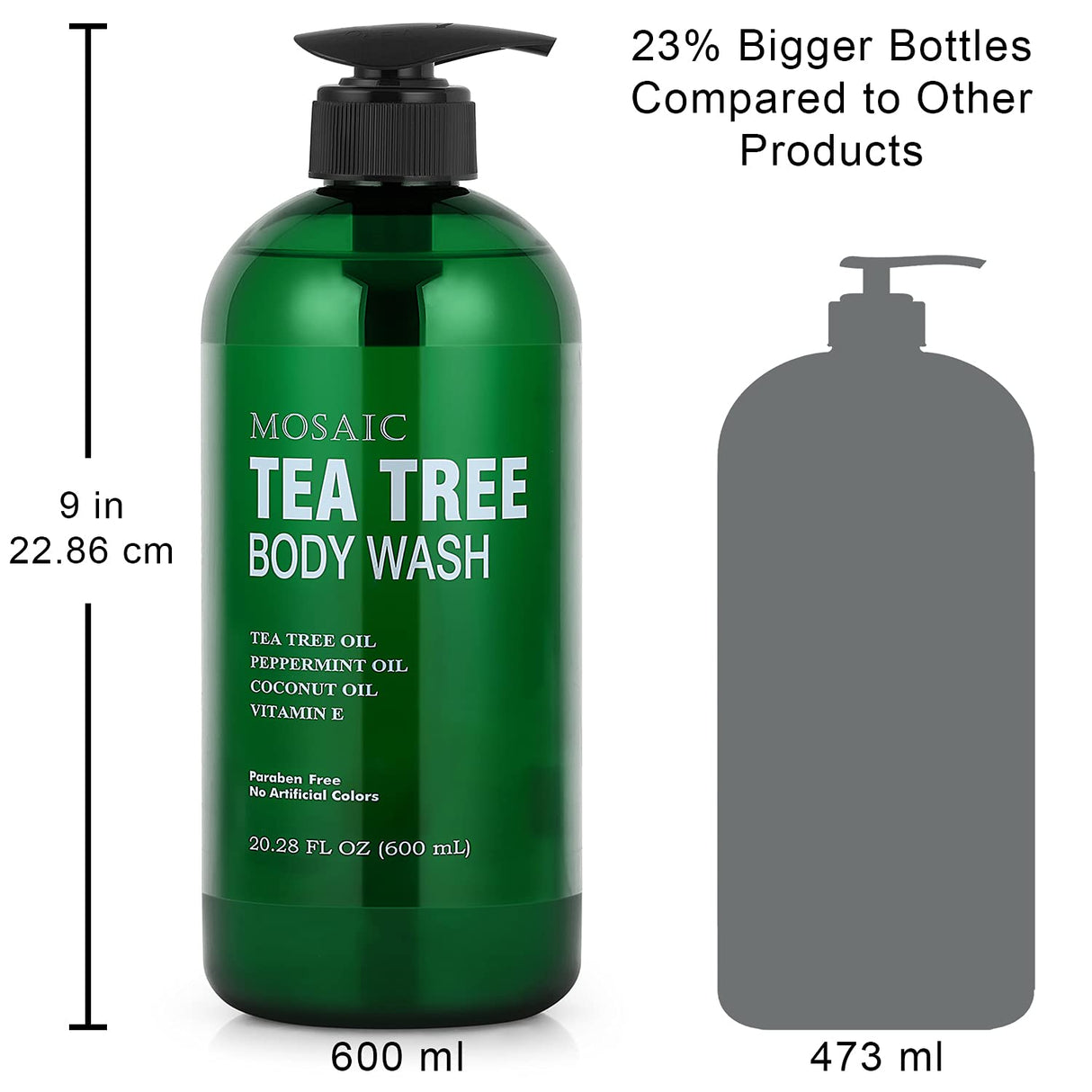 Gel de ducha de árbol de té con vitamina E paquete de 2