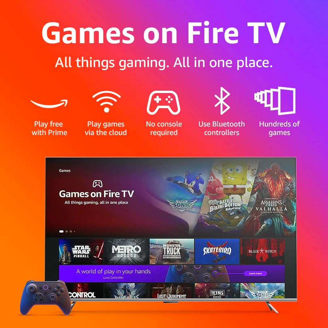 Tv inteligente Amazon Fire TV Omni Series de 65 en 4K UHD