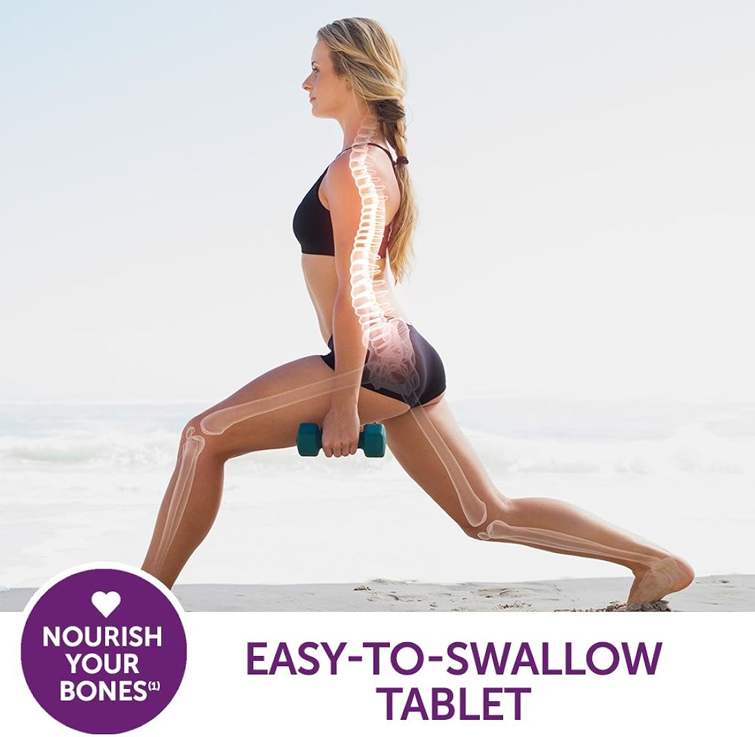 Tabletas de suplemento de calcio y vitamina D salud ósea