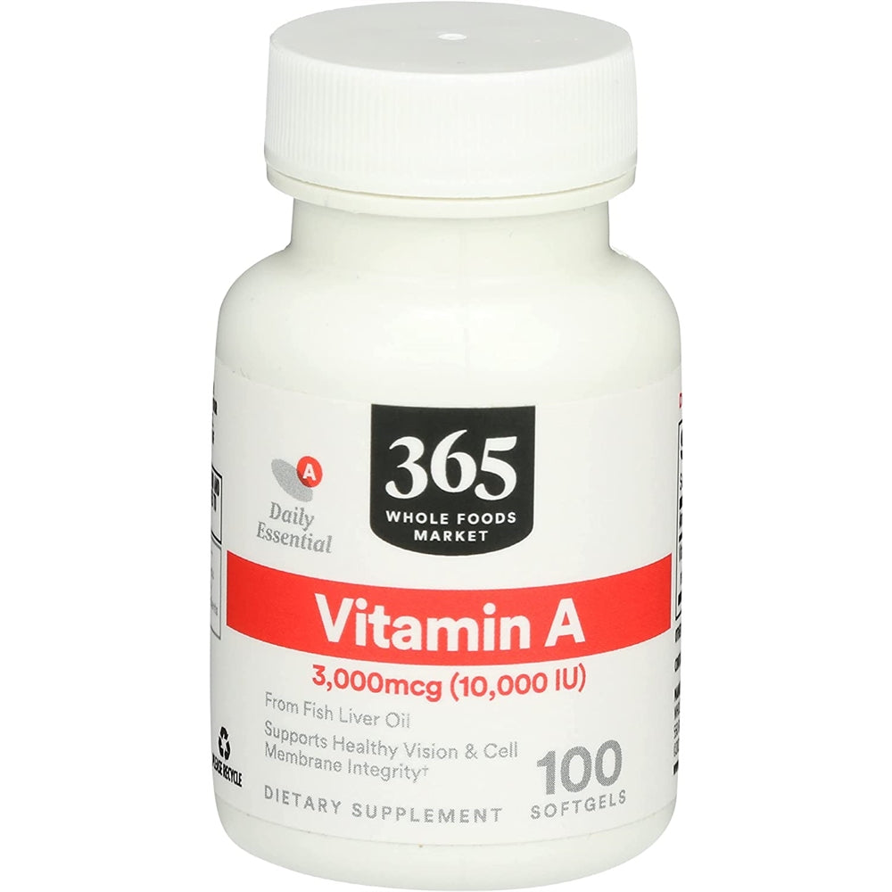 Suplementos Alimenticios Vitamina A 10K UI 100 cápsulas