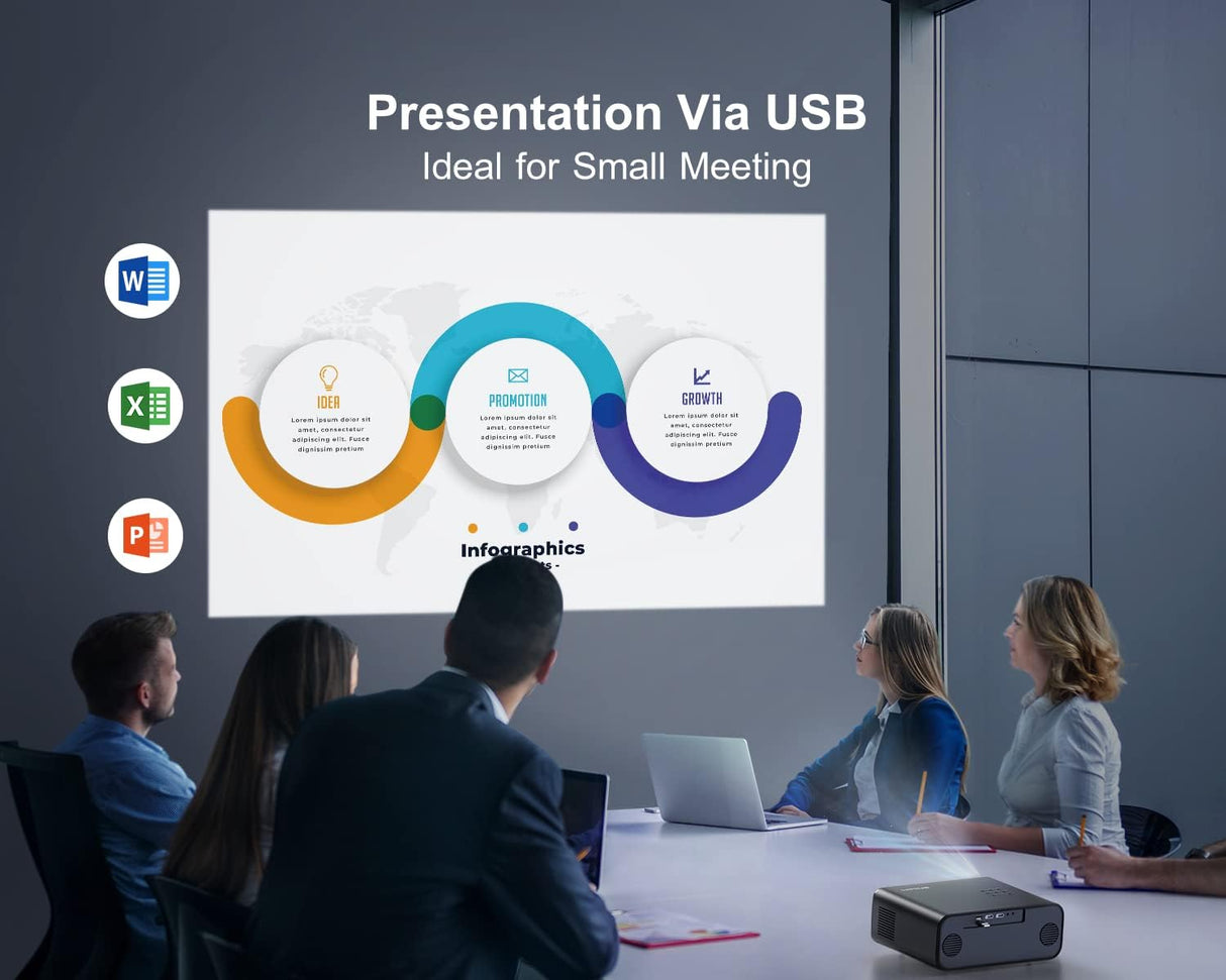 Proyector 4K con WiFi 6 y Bluetooth 5.2 P62 WiMiUS