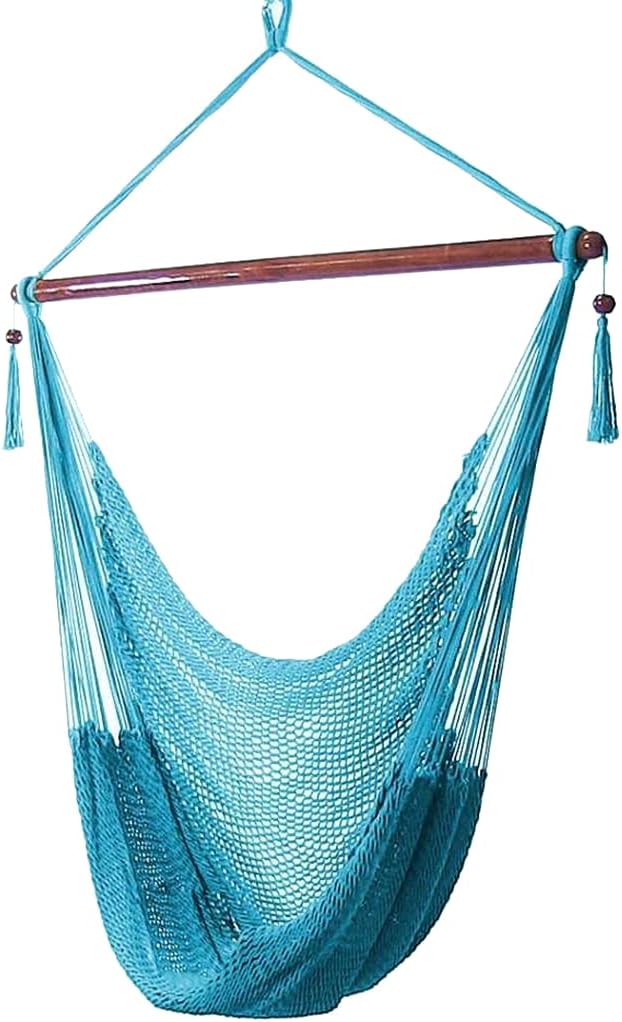 Silla Hamaca XL de Sunnydaze - Poliéster - Capacidad 300 lbs