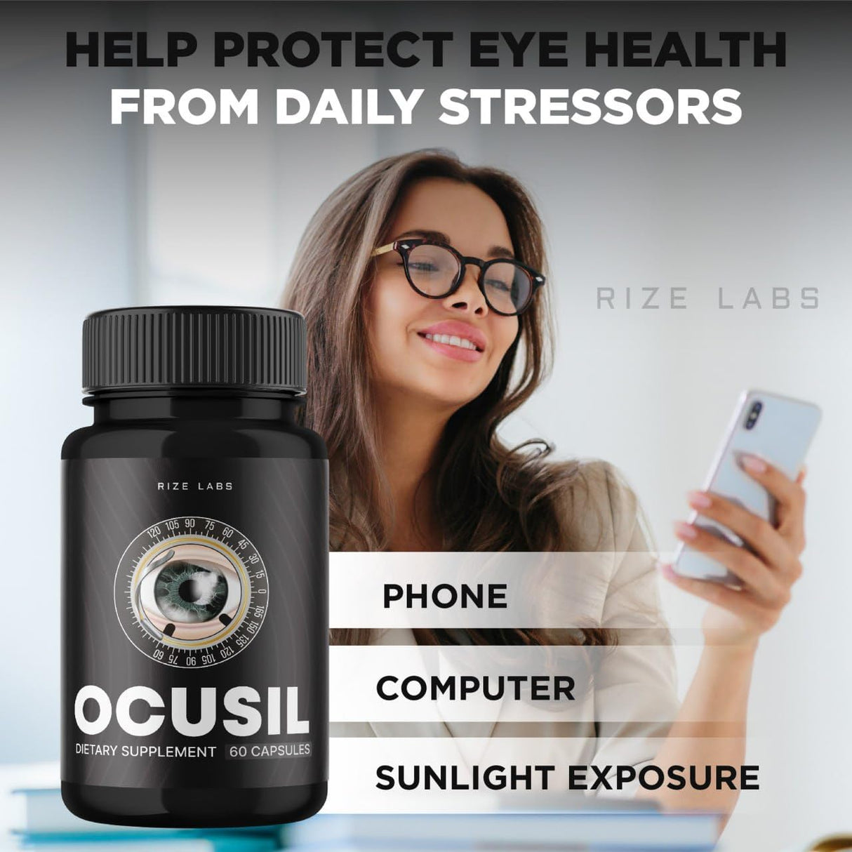 Suplemento Ocusil Support Eye Supplement la concentración