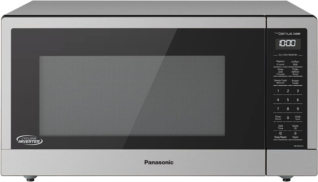 Microondas Panasonic 1.6 cu.ft 1250W con Sensor Genius NN-SN76LS