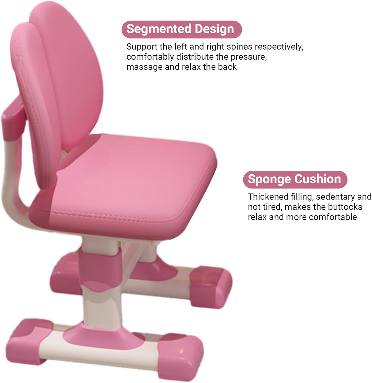 Set Escritorio y Silla Ajustable para Niñas, Ergonómico, con Cajón