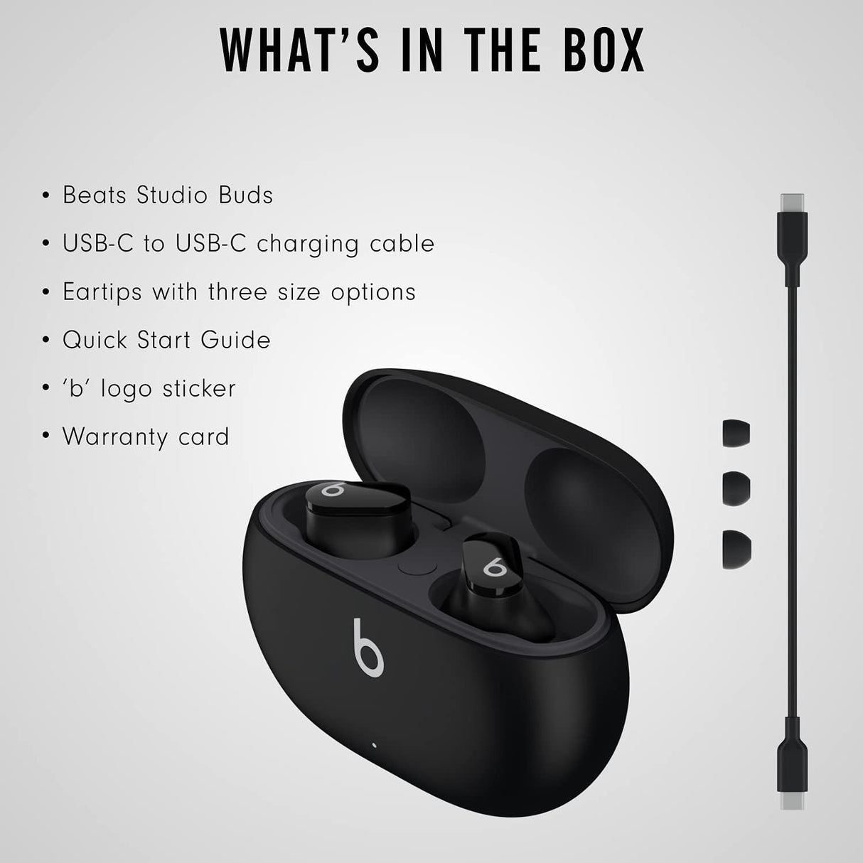 Auriculares Inalámbricos Beats Studio Buds, Cancelación de Ruido