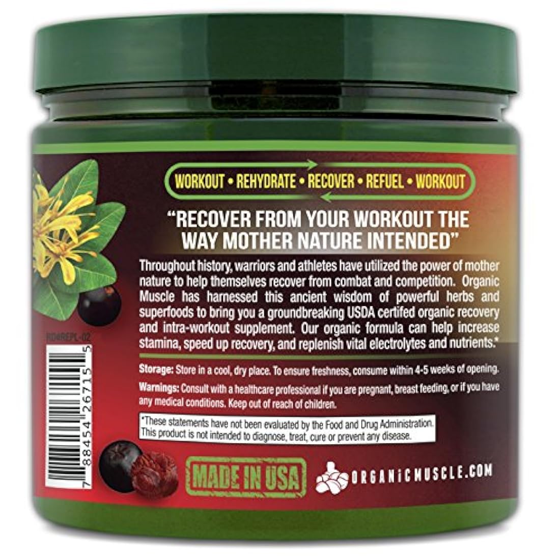 Polvo de electrolito de relleno orgánico