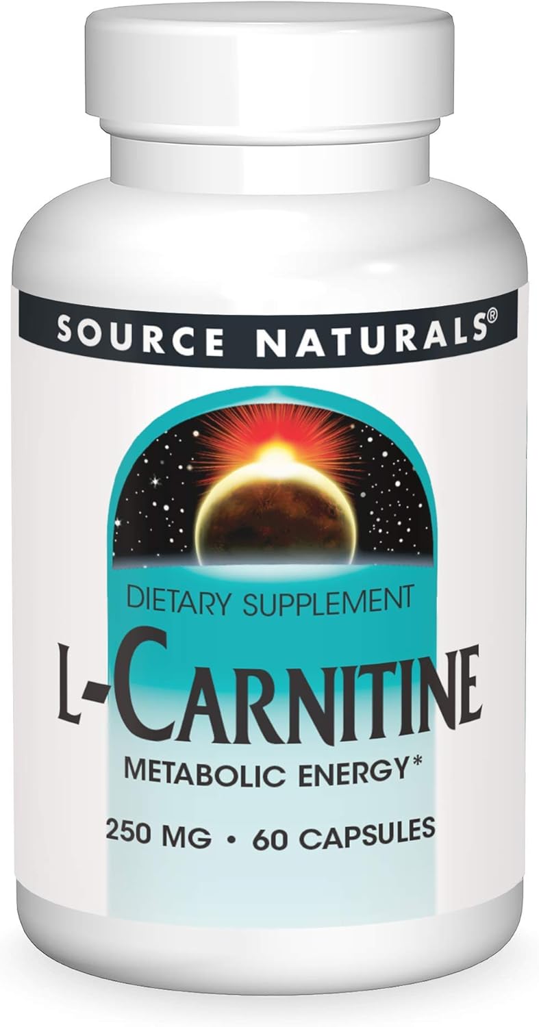 L-Carnitina 60 Cápsulas Source Naturals, Inc. Suplemento Dietético