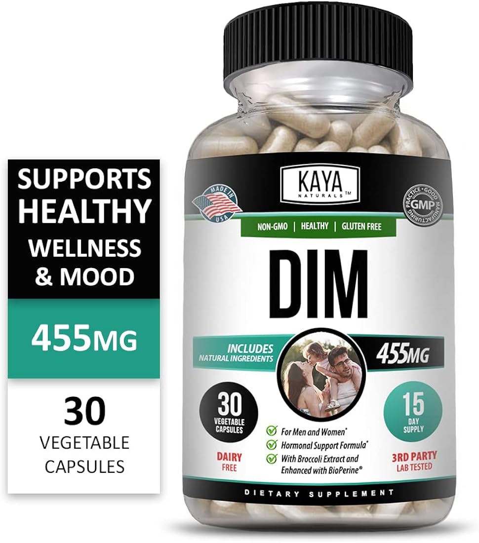 Suplemento DIM para mujeres y hombres Cápsulas vegetales