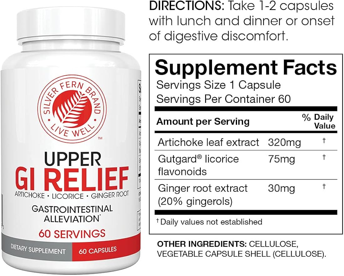 Suplemento Alivio gastrointestinal natural a base de hierbas